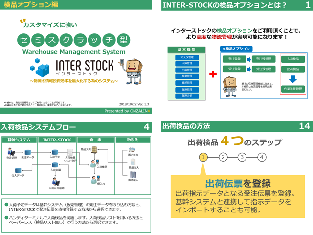 INTER-STOCK 検品オプションカタログ