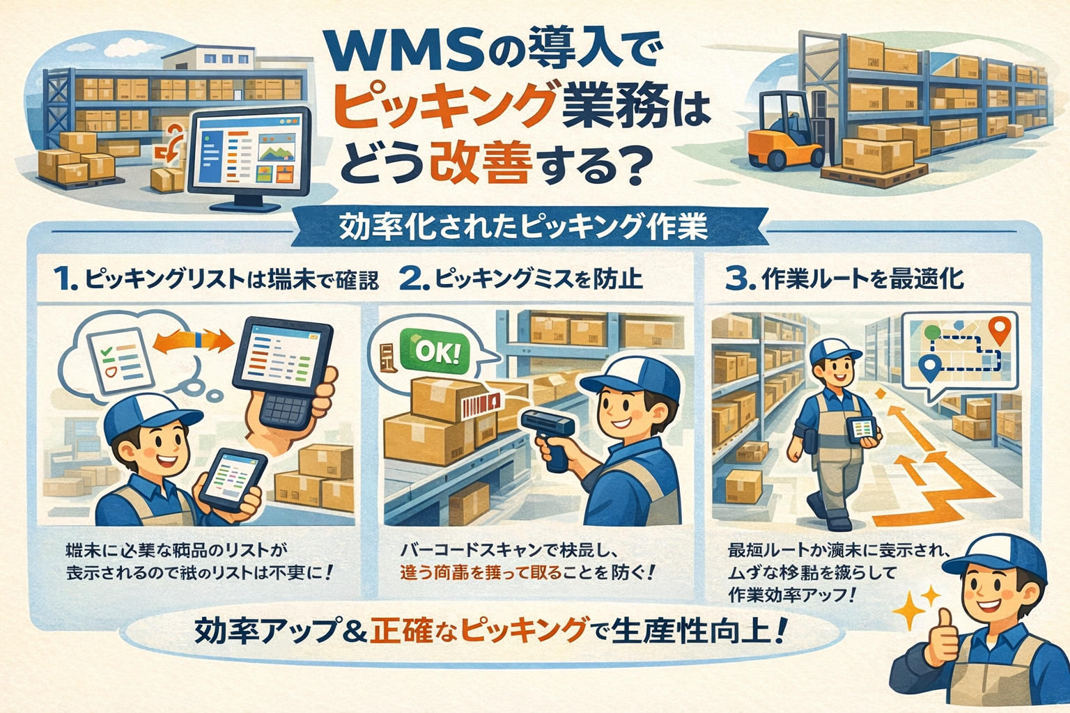 WMSの導入でピッキング業務はどう改善する？インターストックの事例で解説！